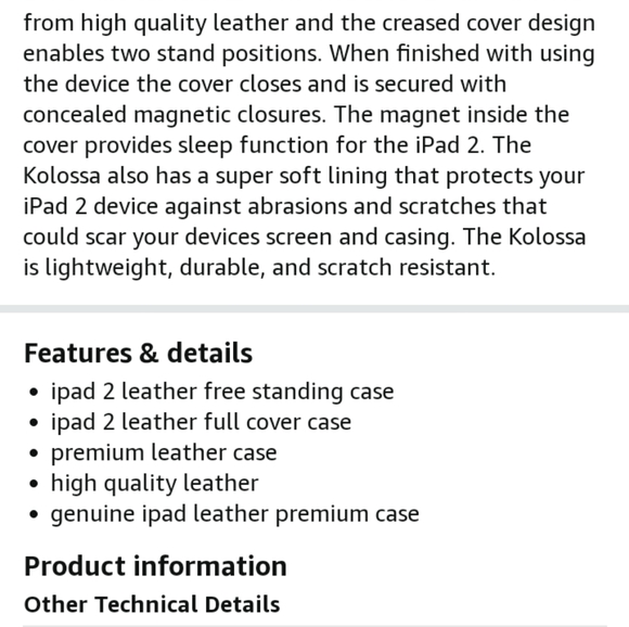 Mapi Kolossa IPad 2 case - Picture 2 of 6